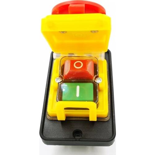 CK5-11 AC250V 6-Pin Start Stop No Volt Release Push Button Switch Common to woodshop and Metalwork Machines