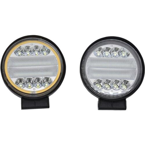 ECAHAYAKU 4inch Round Led Work Light Bar 72W 7200lm Combo lamp Headlight For Off-road Trucks Tractor ATV UAZ SUV 4WD 4x4 12v 24v