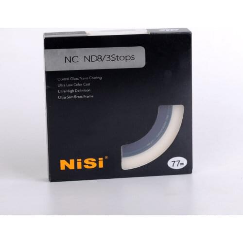 Nisi 67mm 72mm 77mm 82mm ND8 0.9 Filter Neutral Density 8x Filters Ultra Slim Gray Filters