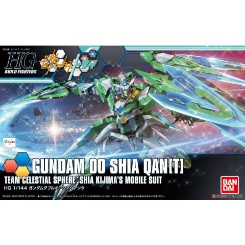 BANDAI GUNDAM HGBF 049 49 1/144 GUNDAM 00 SHIA QAN(T) Gundam model kids assembled Robot Anime action figure toys