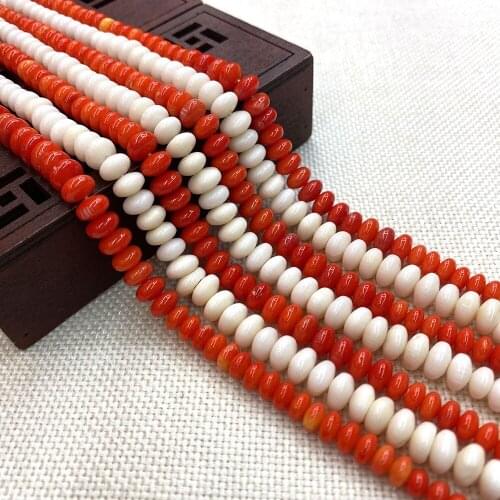 Artificial Red Coral Beaded Abacus Tower Chain Loose Beads Handmade Bracelet Necklace Jewelry for Jewelry Accessories Wholesale