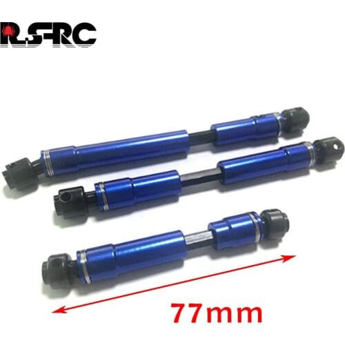 1set CVD Front Middle Rear Drive Shaft Universal Joint for 1/10 TRAXXAS TRX6 G63 6X6 RC Car Upgrade Parts Accessories
