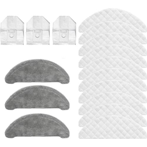 Dust Bags Recyclable Mops Cloths Disposable Wipes Parts Accessories for ROIDMI EVE Plus Robot Cleaner Sweeper