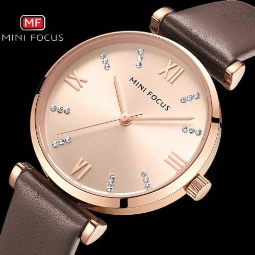 Женские часы с кожаным ремешком MINIFOCUS China At AliExpress