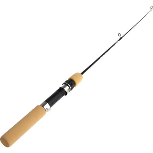 New 60CM Portable Pocket Winter Ice Fishing Fish Rod Mini Tackle Spinning Casting 2020