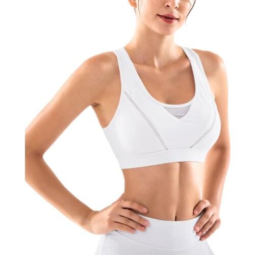 2020 New Shockproof Gethering Sports Bra For Running Fitness Yoga Sportswear Quick Drying Four Row Buckle