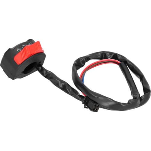 7/8in Handlebar Switch Waterproof Motorcycle Start Stop Button Controller Universal