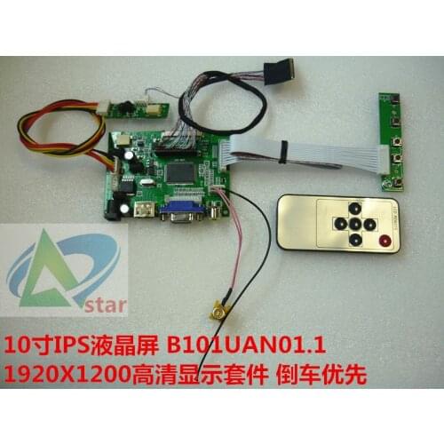 HDMI + 2AV+ VGA LCD Driver Controller Board Kit for Panel 10 car kit ips screen b101uan02.1 1920x1200 hd kit reversing