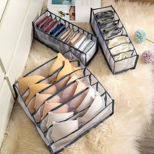 Drawer Divider Tidy Wardrobe Dormitory closet Panties Organizer Underwear Storage for Sock Tie Bra home separated Box Storage