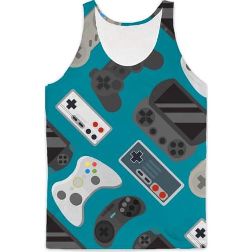 REAL American SIZE Gaming Sublimation Print Tank top - plus size