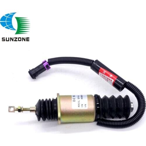 24V Engine Stop Solenoid DT118 Cut off Solenoid Valve 612600080681 For Weichai Power Engine