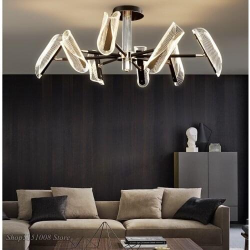 Modern crystal led chandelier lighting for living room bedroom restaurant kitchen pendant chandeliers indoor suspension lamps