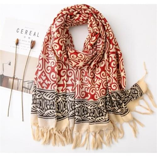 Special Tassel Large Hijab Women Geometric Scarf Shawl Long Blanket Design Wrap HOT