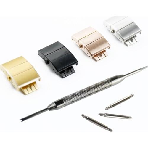 Watch Steel Double Press Buckle Butterfly Buckle For Athens Ulysses Nadine Manager Strap Folding Buckle 22mm Accessories