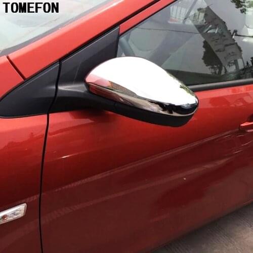 TOMEFON 2Pcs For Chevrolet New Sail 2015 2016 2017 2018 ABS Chrome Rearview Mirror Cover Sail 3 Trim Rear View Exterior Styling