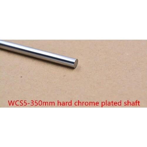 3D printer rod shaft WCS 5mm linear shaft length 350mm chrome plated linear guide rail round rod shaft 1pcs