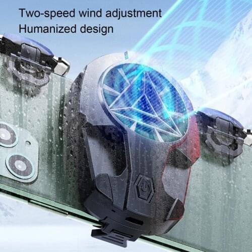 Z02 Mobile Phone Cooler Fan Retractable Rechargeable Phone Heat Sink Cooling Mobile Phone Gaming Radiator For Huawei/Xiaomi