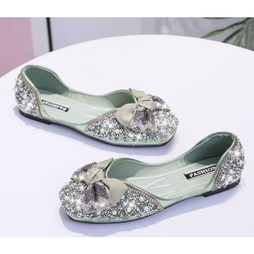 2021 New Flowers Mesh Flats Loafers Women Breathable Slip on Moccasins Colorful Crystal Paillette Lace Weaving Espadrilles