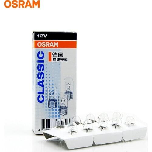 10pcs OSRAM T4W T5 T10 T16 Festoon 12V Original Line Turn Signal Lamps Brake Light Interior Light OEM Car Halogen Bulbs