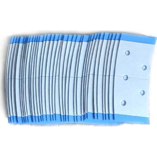 36pcs/lot Strong Transparent Blue Double Sided Adhesive WIth Small Holes Wig Toupee Hair Piece Tape