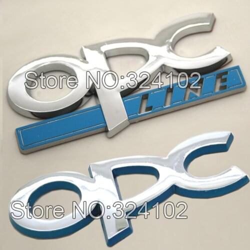 40pcs 3D For OPC line Car Styling ABS Sticker Emblem Badges