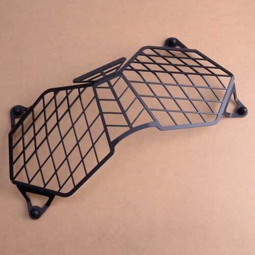 DWCX Black Aluminum Alloy Motorcycle Headlight Grille Guard Protector Cover Accessories Fit For Triumph Tiger 800 XC XCX XR XRX