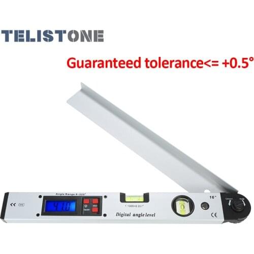 New Digital Angle Ruler Aluminum Alloy Electronic Protractor Angle Finder Level Measuring Gauge Meter Inclinomete 0-225 Degree
