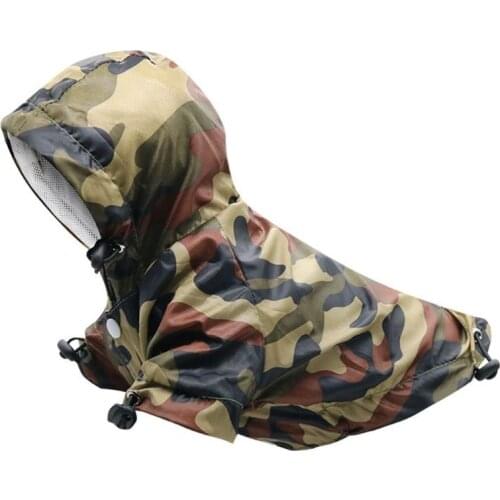 Camouflage raincoat dog Clothes Waterproof coat for dogs small Clothing pet Outfits spring Yorkies Print boy ropa para perro