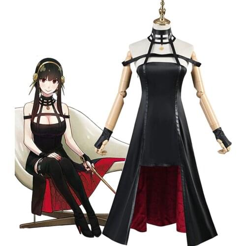 Anime SPY FAMILY Yor Forger Cosplay Costumes Princess Bramble Black Suit Yor Briar Sexy Dress Halloween Uniforms Custom Made