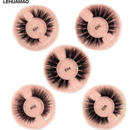 LEHUAMAO Mink Eyelashes 3D Mink Lashes Thick HandMade Full Strip Lashes Cruelty Free Mink Lashes Cross false eyelashes Makeup