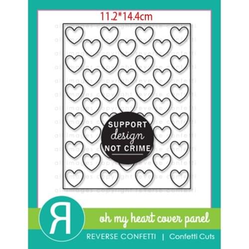 Rectangular heart Embossing Metal cutting dies 2021 new diy molds Scrapbooking Paper Making die cuts crafts slimeline dies