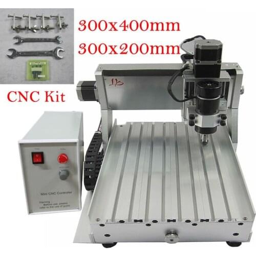 Mini CNC 3020 3040 Router 500W DC Spindle 4 Axis USB Port for Metal Aluminum Wood Cutting Engraving Milling Machine CNC Kit Tool