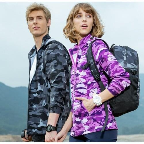 Fashion Camouflage Coat for Men women Slim Elastic Sun-protective Waterproof Summer Breathable Outdoor Coats Thin Casual Jackets