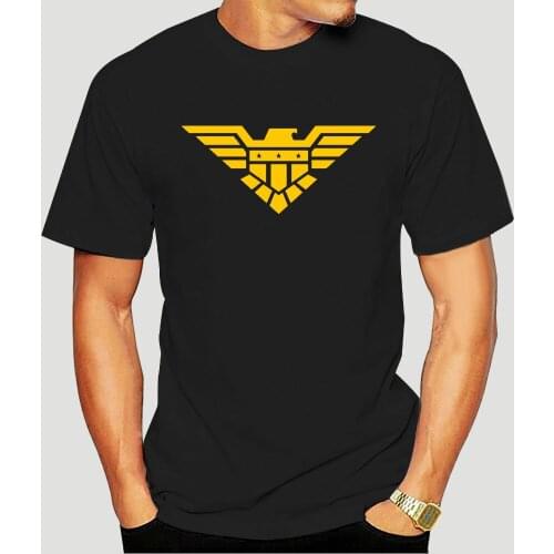 Judge Dredd Chief Justice Demolition Man Inspired Short Sleeve T-Shirt- show original title Printed T Shirt Men Cotton-3902A