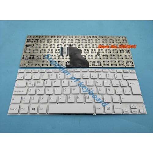 NEW Latin Spanish keyboard For SONY VAIO SVF144B1EU SVF14325CLW SVF14413CLW SVF142C29U White Laptop Latin keyboard