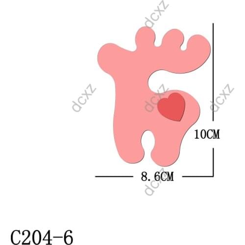 New Christmas deer Wooden die Scrapbooking C204-6 Cutting Dies Suitable for common die cutting machines on the market