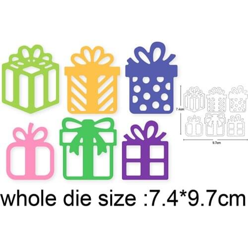 Christmas Gifts Metal Cutting Dies Cutout Stencils Die Cut for DIY Scrapbooking Album Paper Card Embossing