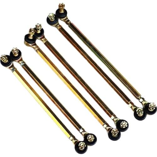 One pair 300mm-330mm M10 Steering Shaft Tie Rod with Tie Rod Ball Joint for 4 wheel kart modification ATV Quad 50cc-250cc M10