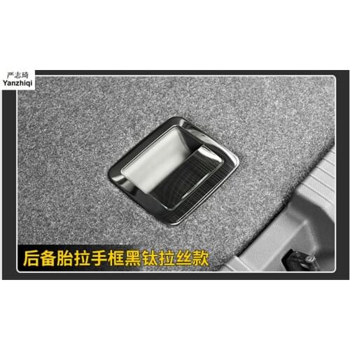 Stainless steel Spare parts for automobile trunk decorative frame car stickers For Volkswagen T-ROC T ROC 2018 Accessories