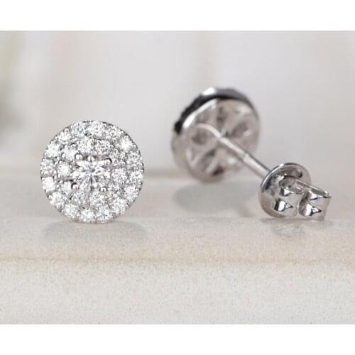 2021 Luxury AAA CZ Stud Earrings for Women Romantic Elegant Female Daily Earrings 3 Colors Available Wholesale Dropshipping