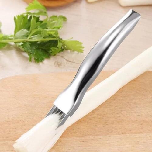 1pc Onion Vegetable Cutter Slicer Multi Chopper Scallion Kitchen Knife Shred Tools Slice Cutlery Cooking Kitchen Gadget Sets