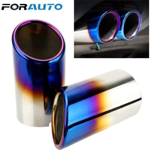 2pcs Car Exhaust Tip Muffler Pipe Cover Exhaust Systems For Audi A4 B8 A3 A1 Q5 For VW Tiguan Volkswagen Passat B7 CC Auto Acces