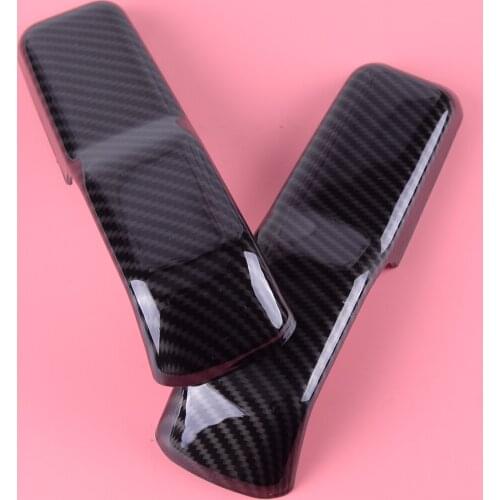 2 PCS Stickers Carbon Fiber Front Hood Cover Trim Decor Fit for Jeep Wrangler JL 2018