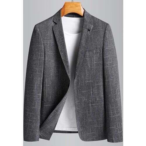 2021 classic Fashion High Quality Spring And Autumn Men Coat Thin Plaid Single Breasted Casual Plus Size M L XL 2XL 3XL 4XL