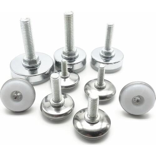 8pcs Bolt Chair Feet Anti-slip Base furniture leg protector mat Table Cabinet Leveling Feet M10 M8 Screw-in Furniture hardware