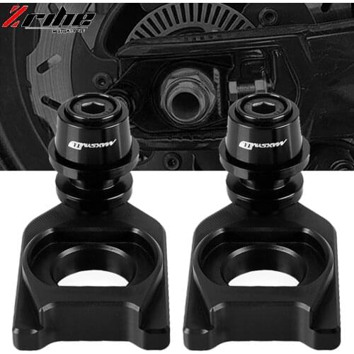 Motorcycle Chain Adjustment Block Swingarm Spools Rear Wheel Sliders Axle Stand Hook Set For SYM MAXSYM TL 500 TL500 2020-2021