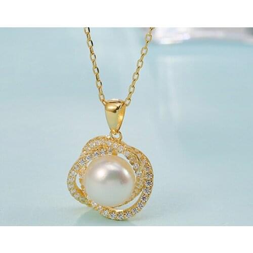 Necklace Sets For Women Goth Silver S925 Chains Vintage Luxury Zircon Pearl Jewelry Pendants Undefined Fashion Gold Necklace
