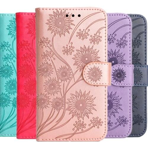 For iPhone 13 12 Mini 11 Pro MAX Flip Wallet Phone Cover For iPhone SE 2020 6 6S 7 8 Plus X XS MAX XR Leather Flowers Phone Case