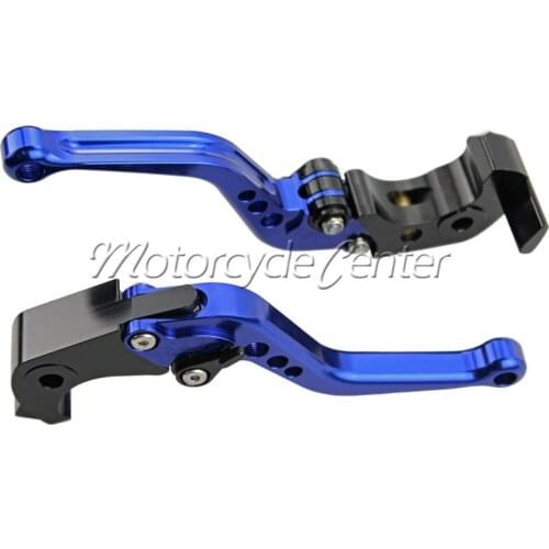 CNC Short Brake Clutch Levers For Yamaha YZF 600 R6 R1 FZ1 Fazer R6S USA Canada Version Blue Adjustable Lever