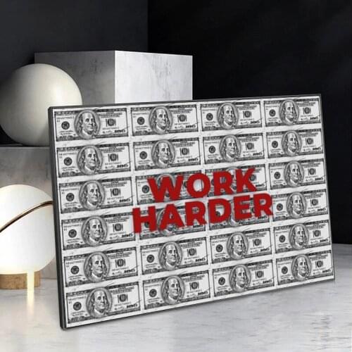 Dollar Inspirational Canvas Art Posters and Prints Currency Money Bill Cash Painting on The Wall Picture Living Room Home Decor